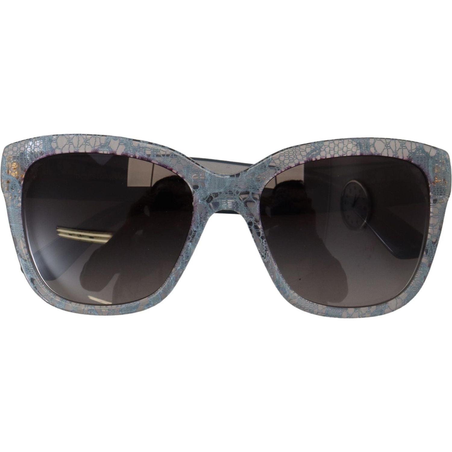 Dolce & Gabbana Blue Lace Acetate Rectangle Shades DG4226 Sunglasses