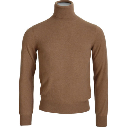 Dolce & Gabbana Beige Cashmere Turtleneck Pullover Sweater MAN SWEATERS