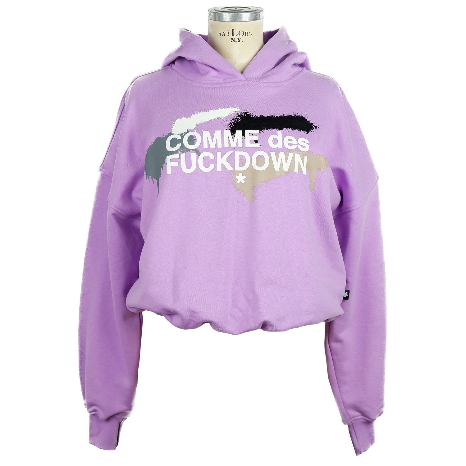 Comme Des Fuckdown Purple Cotton Women Sweater