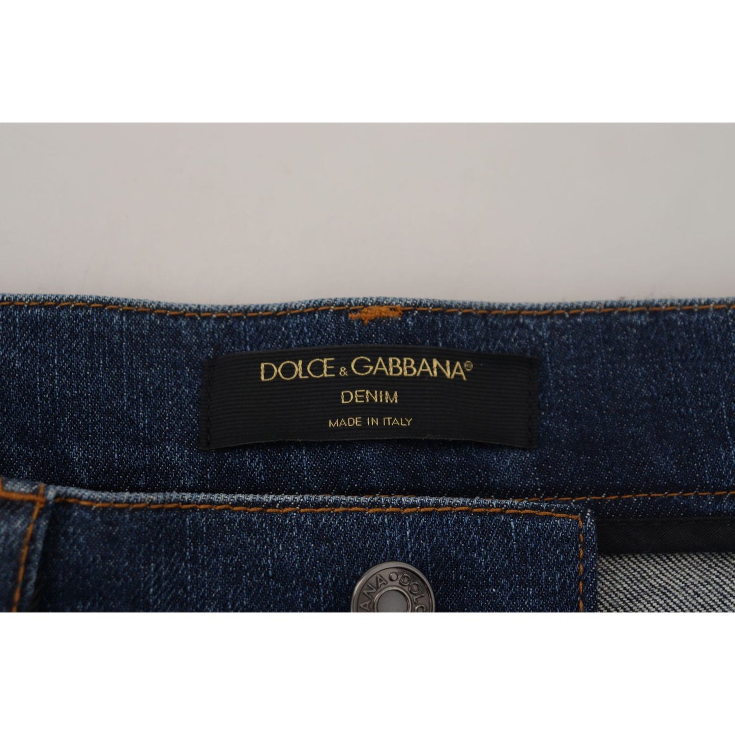 Dolce & Gabbana Black Floral Lace Front Skinny Denim Jeans Jeans & Pants