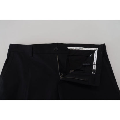 Dolce & Gabbana Black Chino Formal Cotton Pants