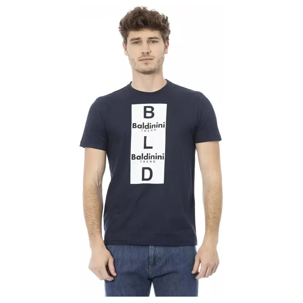 Baldinini Trend Blue Cotton Men T-Shirt