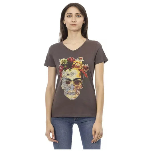 Trussardi Action Brown Cotton Women Top