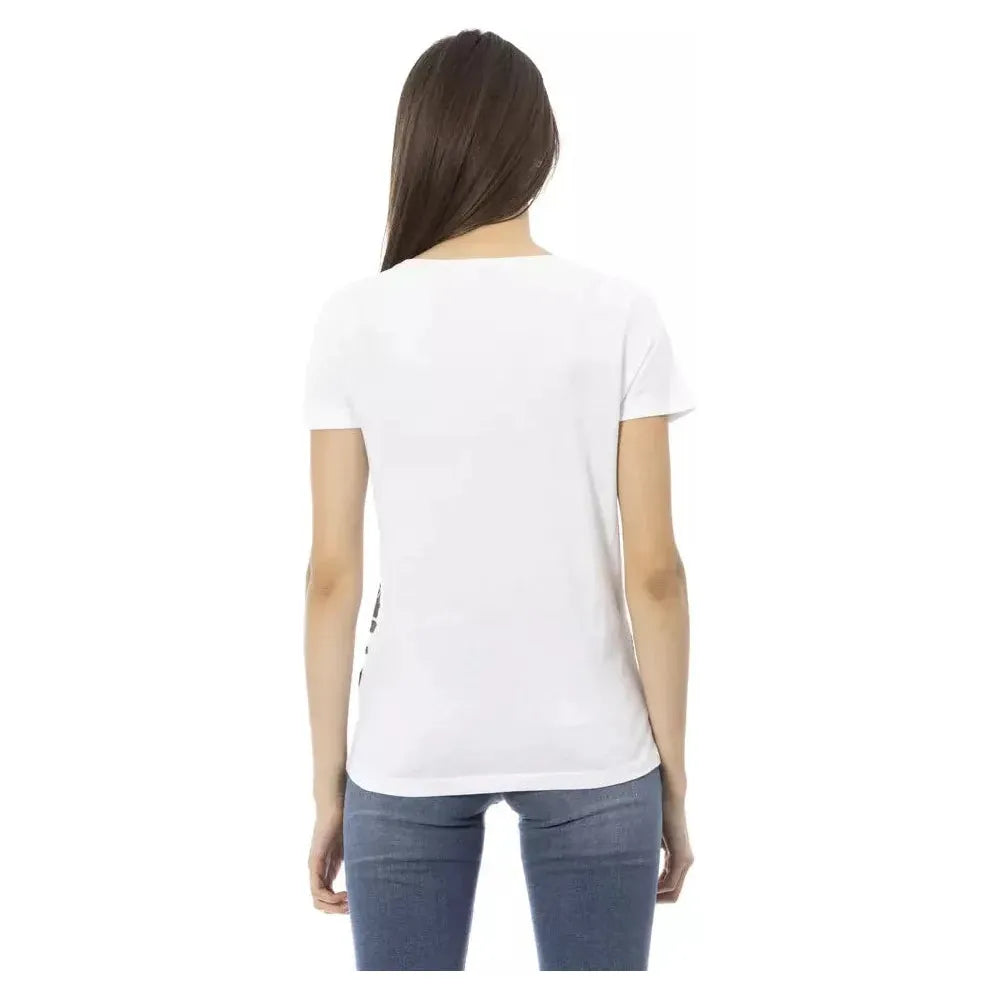 Trussardi Action White Cotton Women T-Shirt