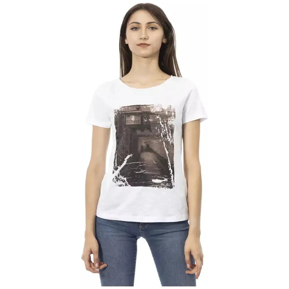 Trussardi Action White Cotton T-Shirt
