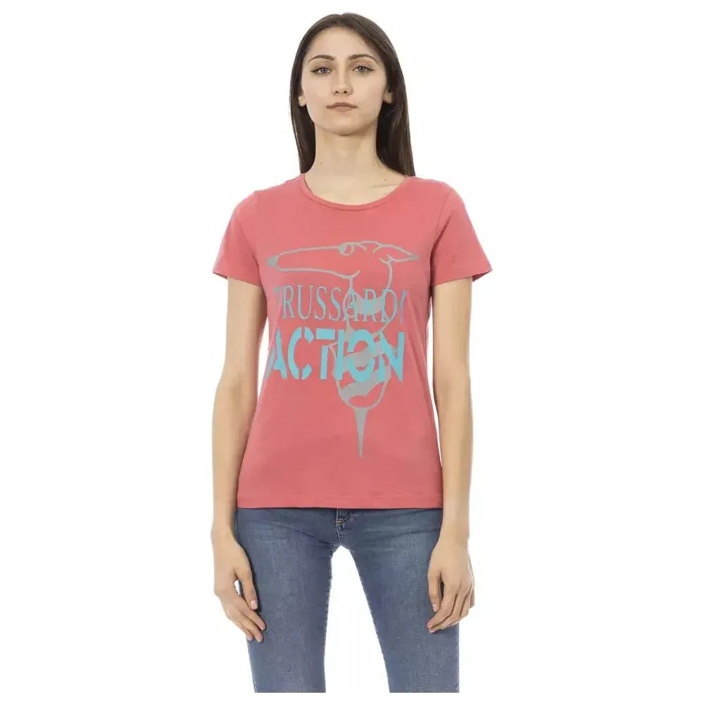 Trussardi Action Multicolor Cotton T-Shirt