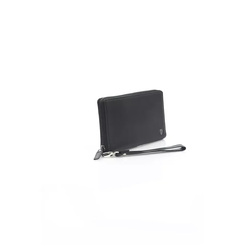 Front view with bag zipped and handles upright.