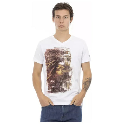 Trussardi Action White Cotton T-Shirt