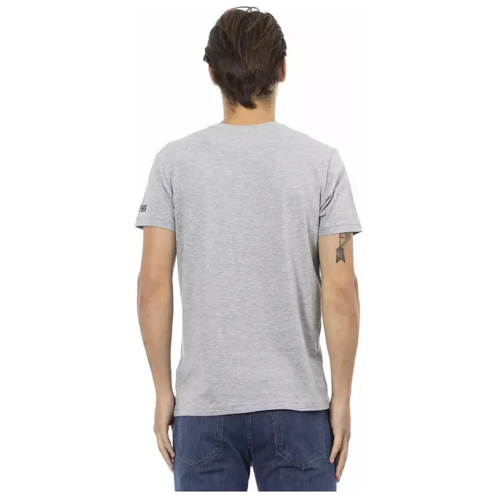 Trussardi Action Gray Cotton T-Shirt
