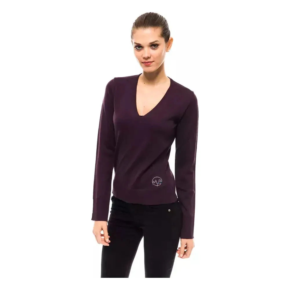 Montana Blu Purple Wool Women's Sweater