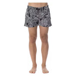 Roberto Cavalli Sport Black Polyester Men Swimsuit RO-13747-IT46 | S
