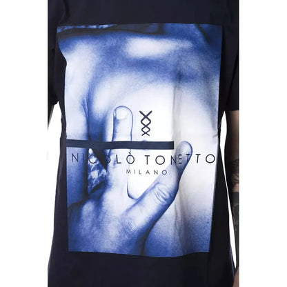 Nicolo Tonetto Blue Cotton Men's T-Shirt