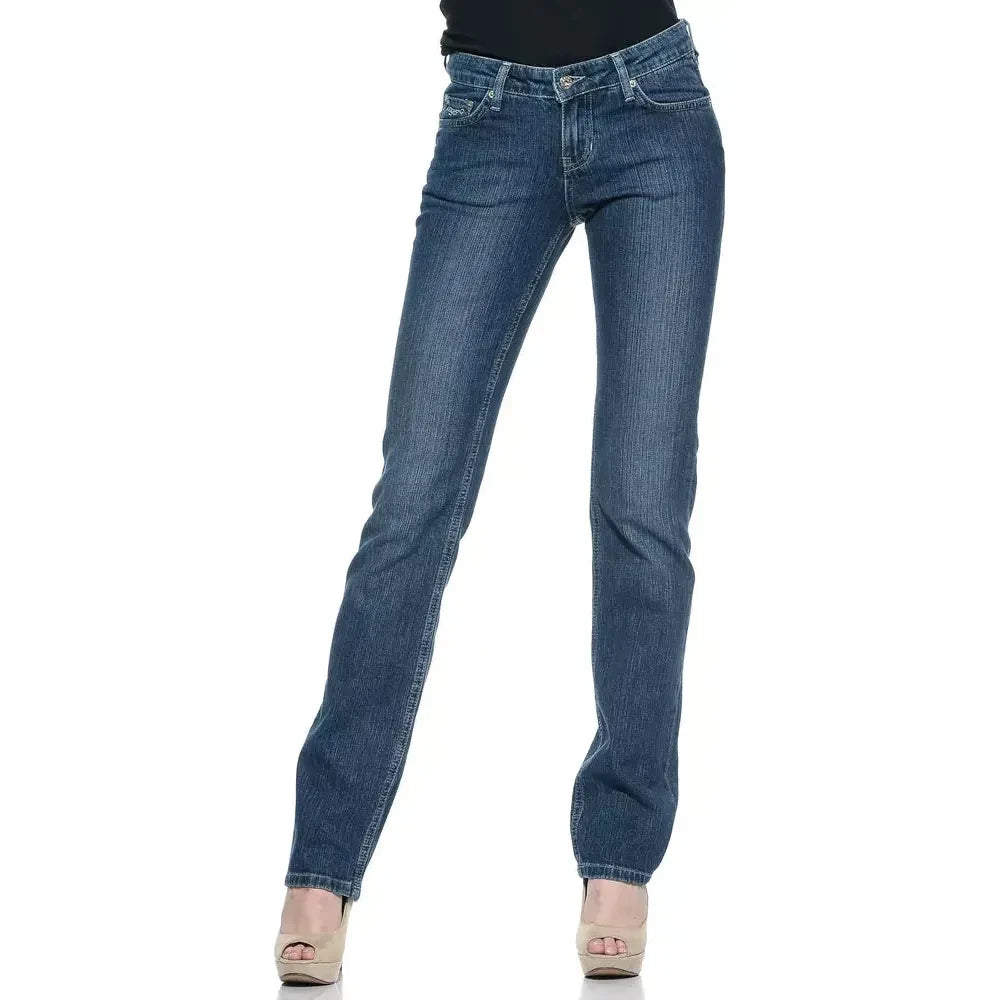 Ungaro Fever Blue Cotton Jeans Denim