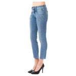 Ungaro Fever Light Blue Cotton Women Capri Jeans