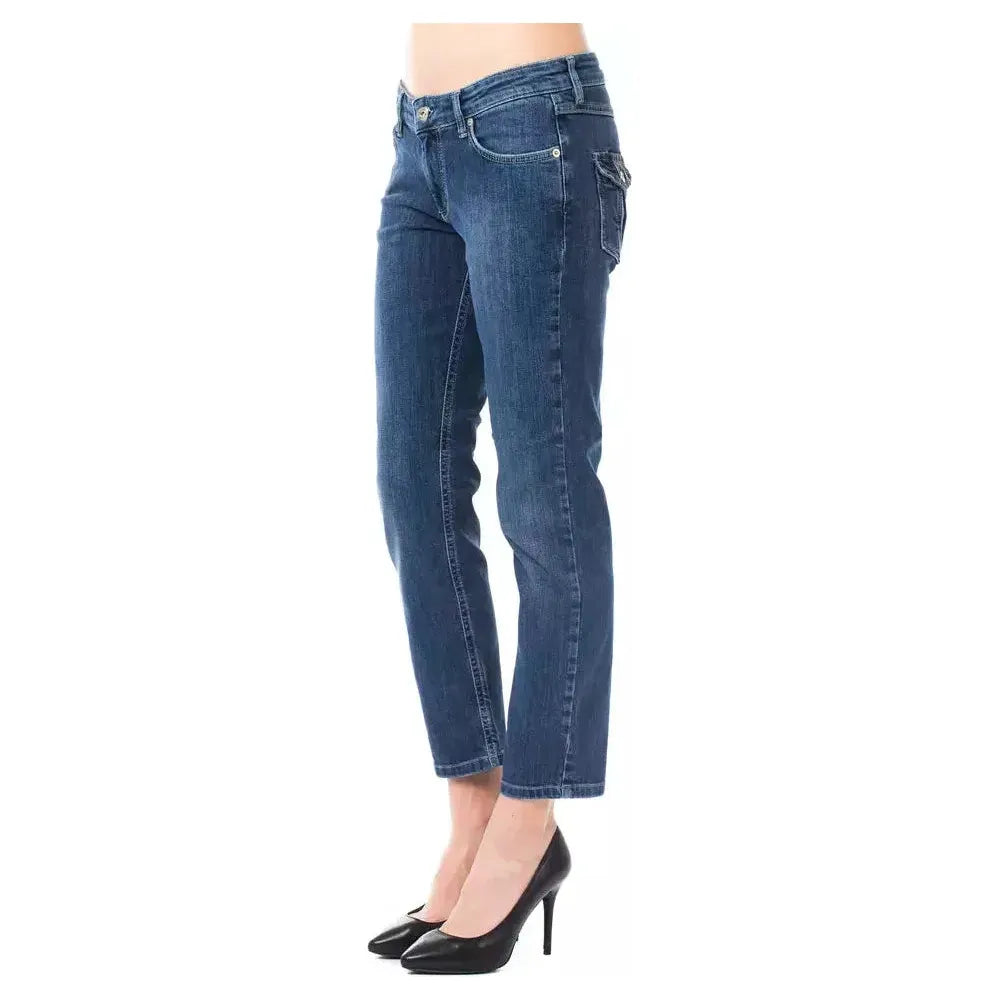 Ungaro Fever Light Blue Cotton Jeans Denim