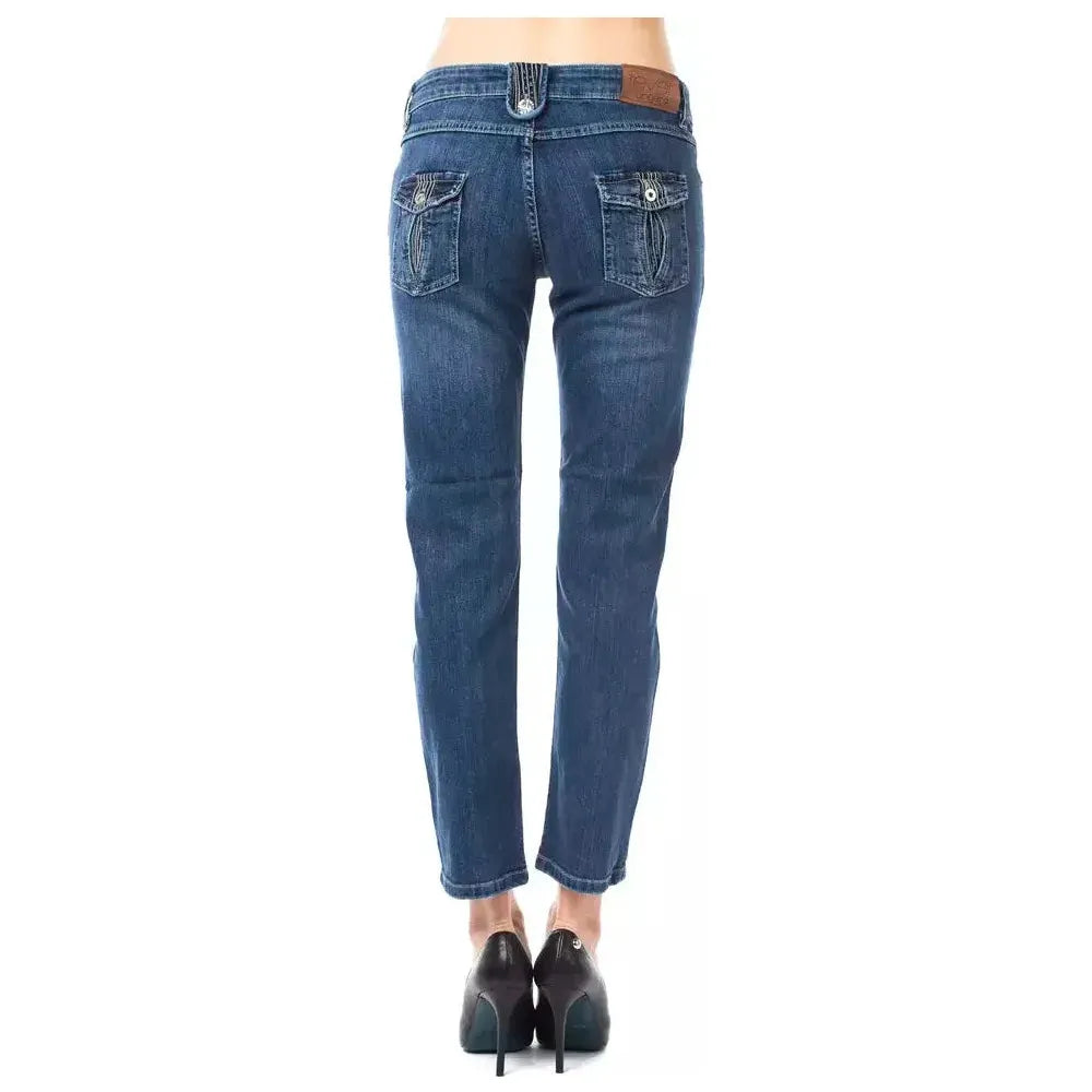 Ungaro Fever Light Blue Cotton Jeans Denim