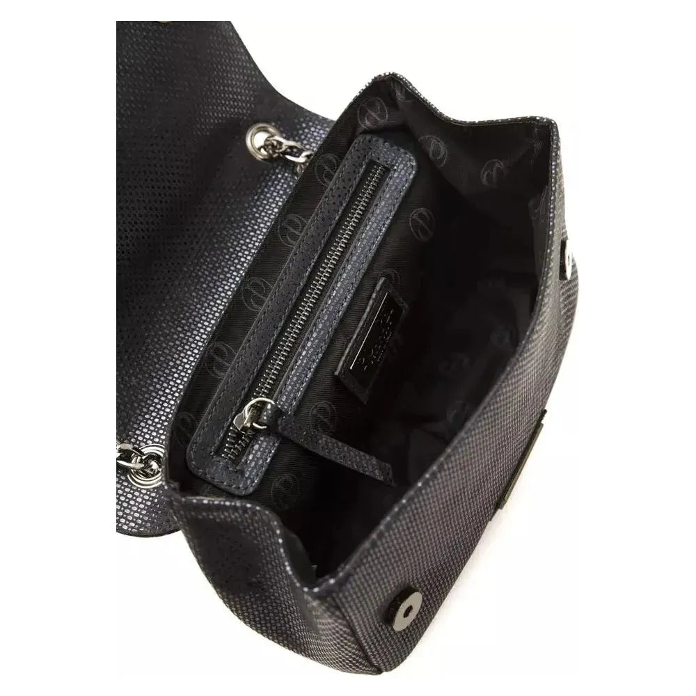 Pompei Donatella Blue Leather Women Crossbody