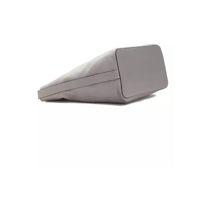 Pompei Donatella Gray Leather Women Shoulder Bag WOMAN SHOULDER BAGS