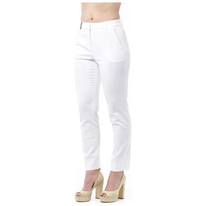 Peserico White Cotton Jeans & Pants