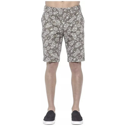 PT Torino Green Cotton Men's Bermuda Shorts Shorts