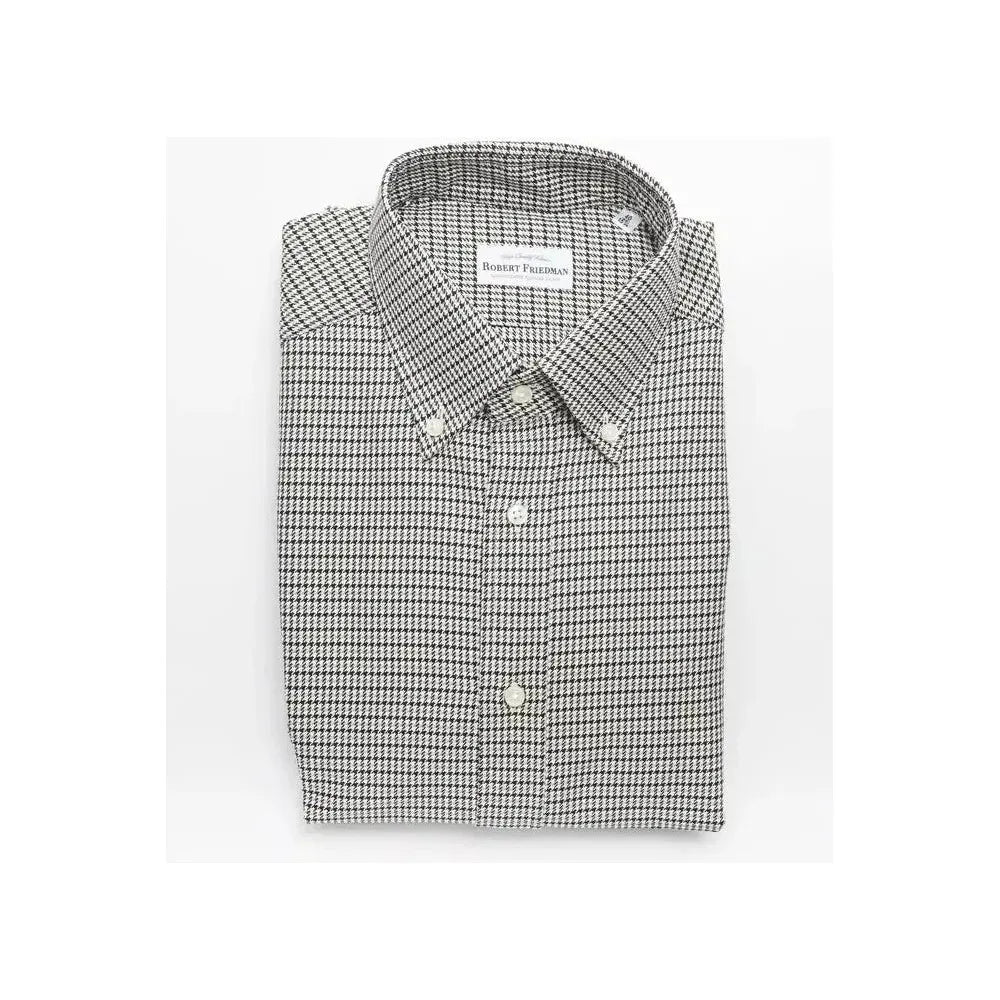 Robert Friedman Beige Cotton Men Shirt