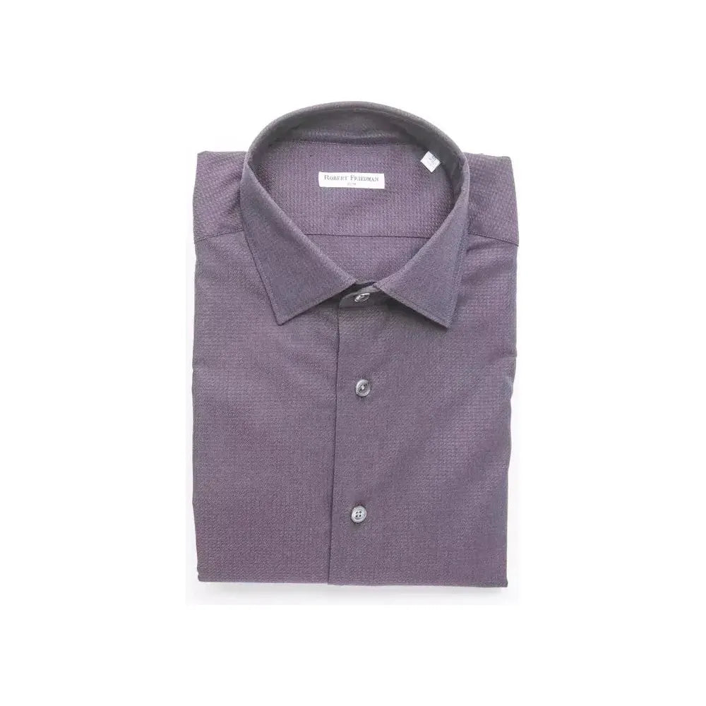 Robert Friedman Burgundy Cotton Shirt