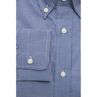 Robert Friedman Blue Cotton Men Shirt