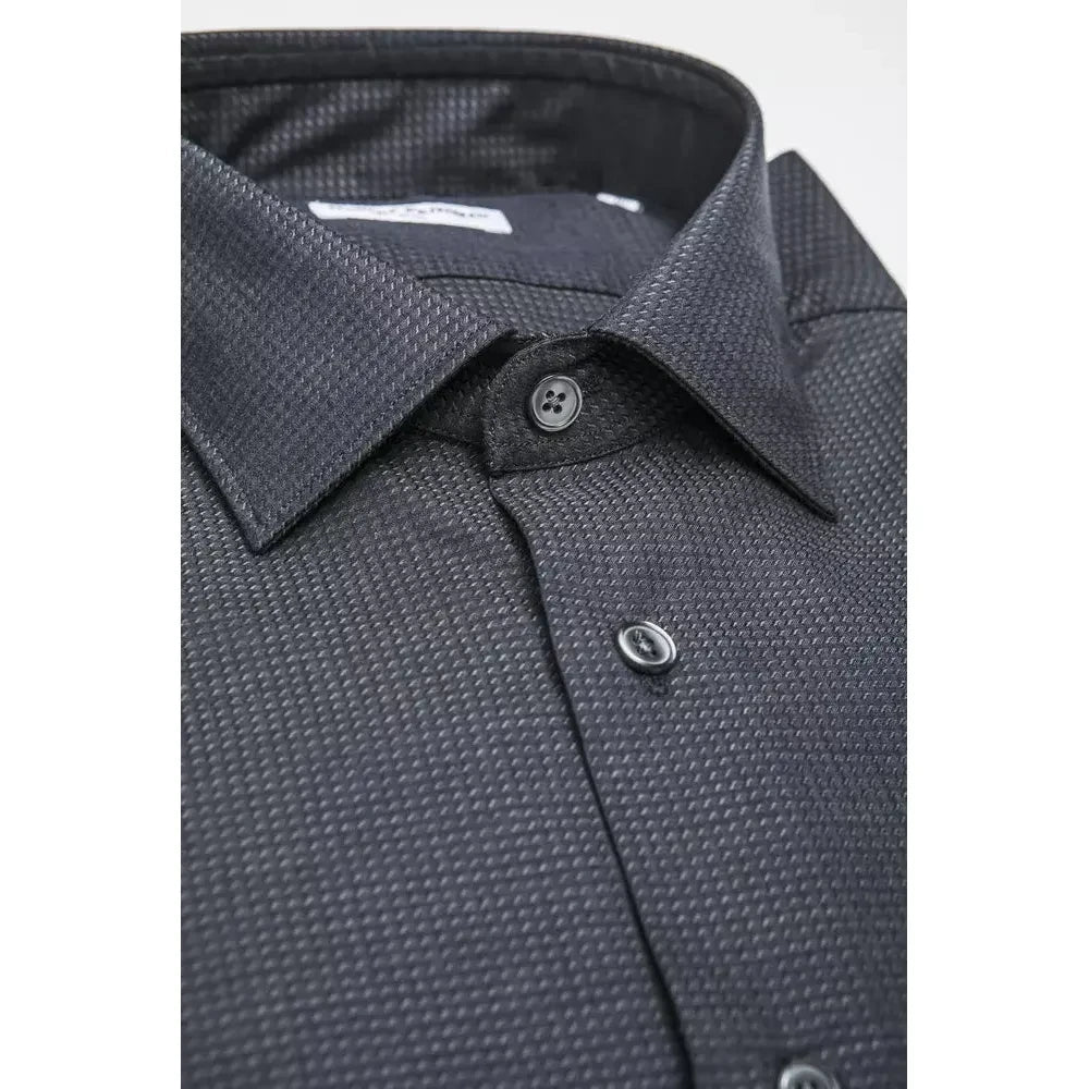 Robert Friedman Black Cotton Shirt