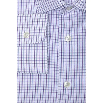Robert Friedman Burgundy Cotton Men Shirt