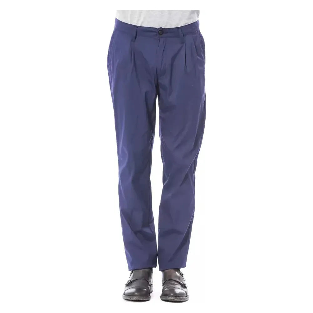 Verri Blue Cotton Men's Chino Pant