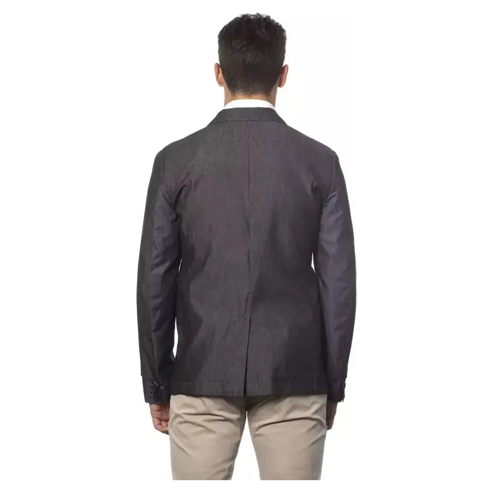 Verri Gray Cotton Men's Blazer