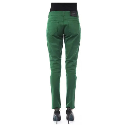 BYBLOS Green Cotton Women Pants