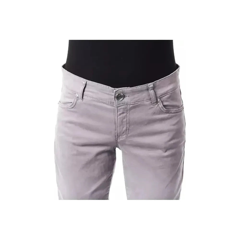 BYBLOS Gray Cotton Women Jeans
