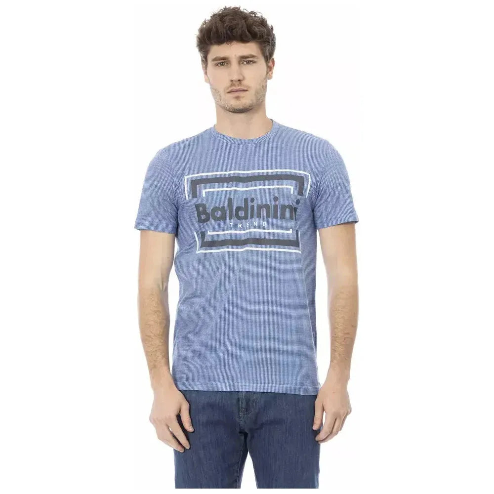 Baldinini Trend Light Blue Cotton Men T-Shirt