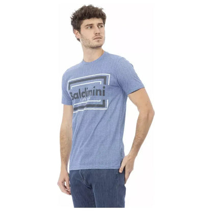 Baldinini Trend Light Blue Cotton Men T-Shirt