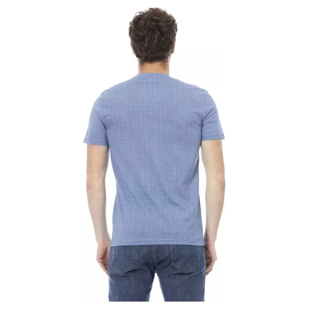 Baldinini Trend Light Blue Cotton Men T-Shirt