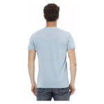 Trussardi Action Light Blue Cotton Men T-Shirt
