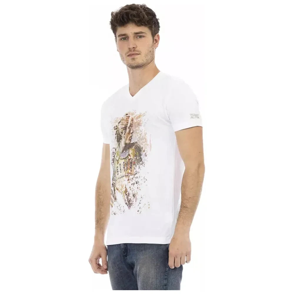 Trussardi Action White Cotton T-Shirt