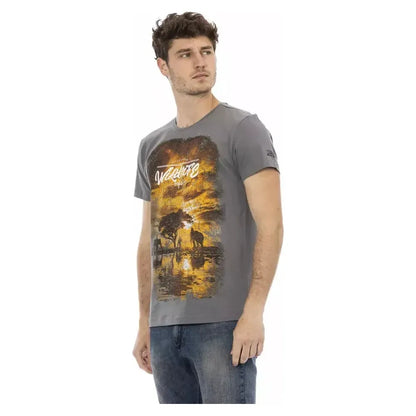 Trussardi Action Gray Cotton Men's T-Shirt
