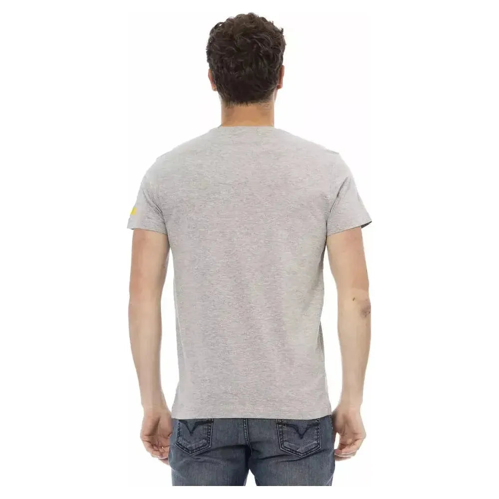 Trussardi Action Gray Cotton T-Shirt