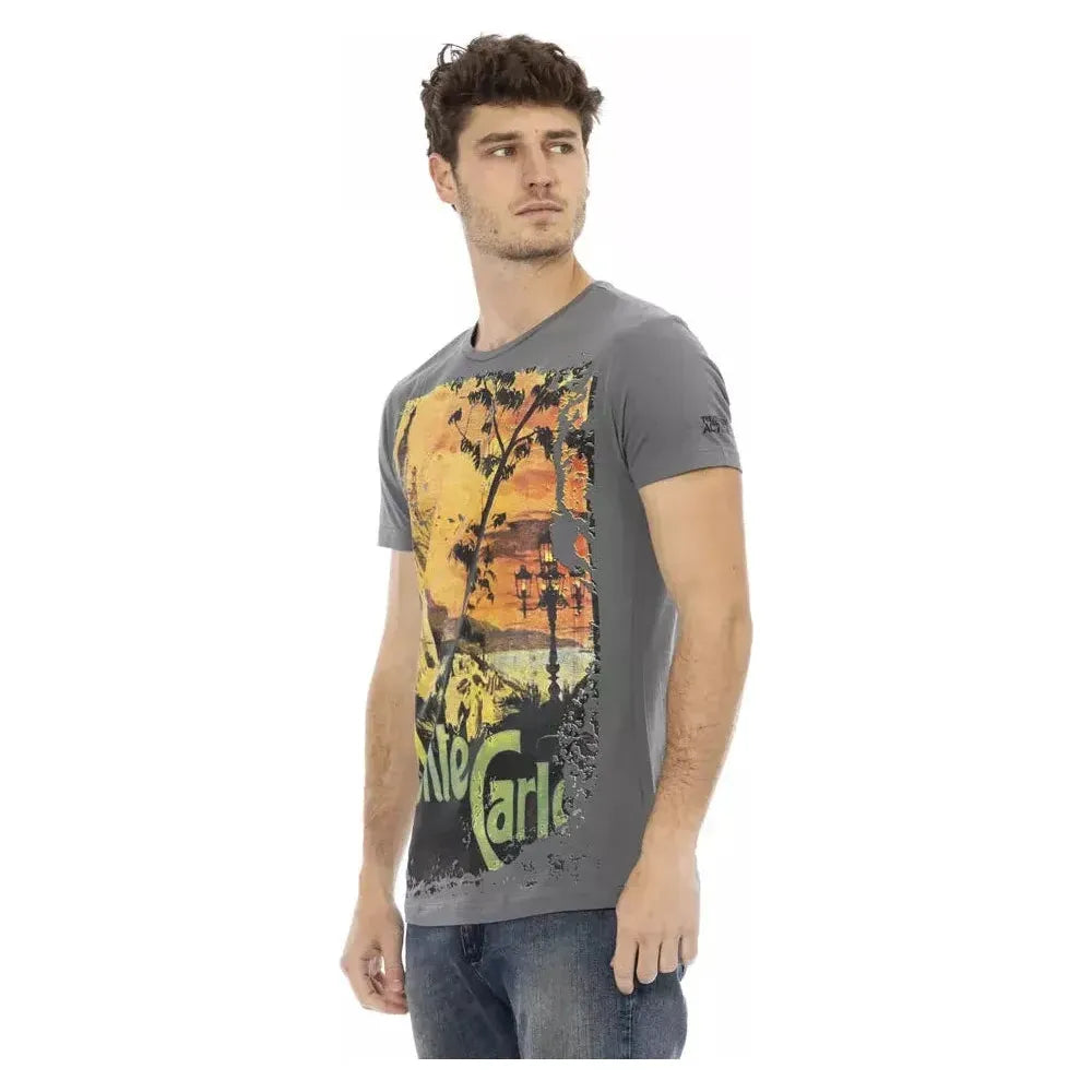 Trussardi Action Gray Cotton Men's T-Shirt