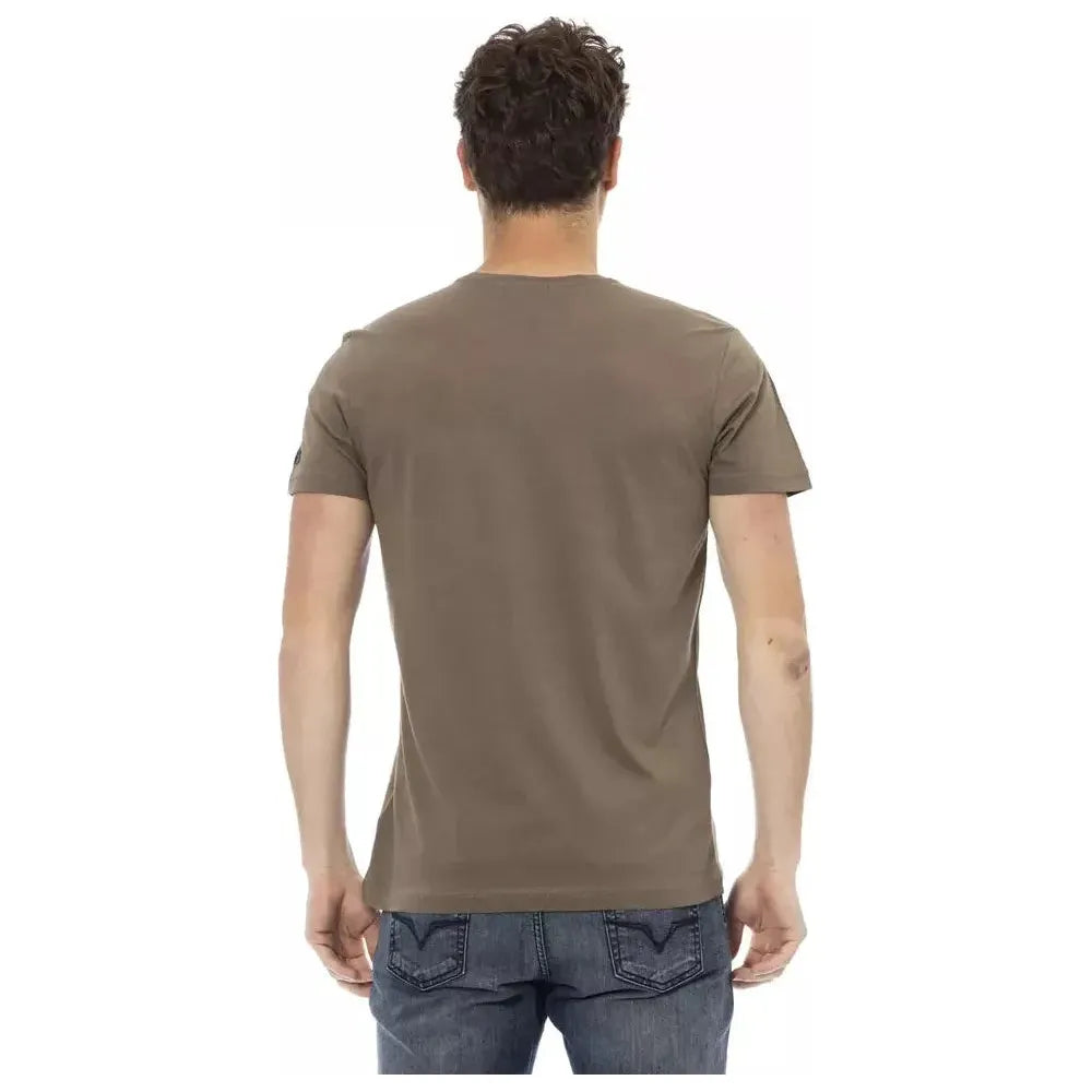 Trussardi Action Brown Cotton Men's T-Shirt