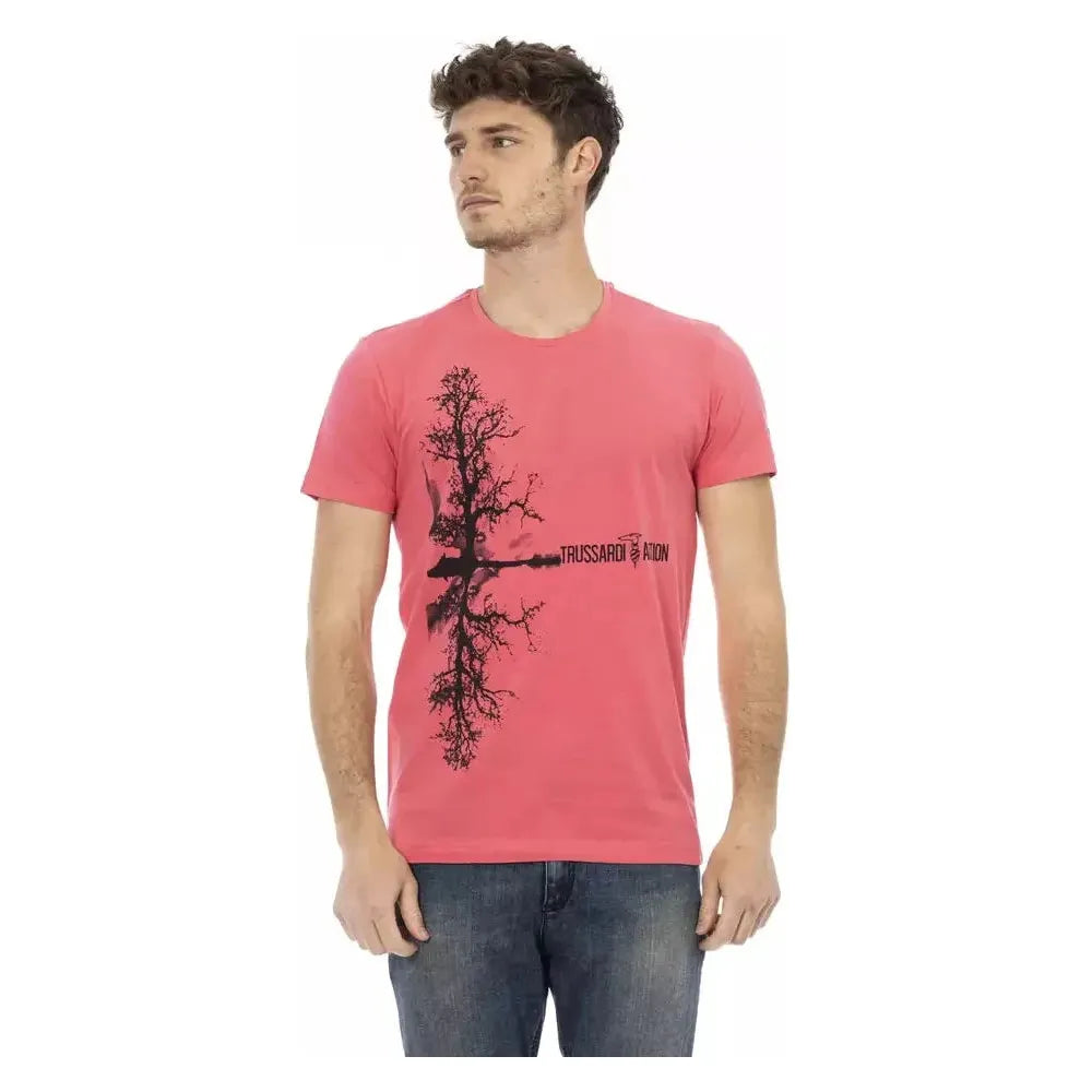 Trussardi Action Multicolor Cotton T-Shirt