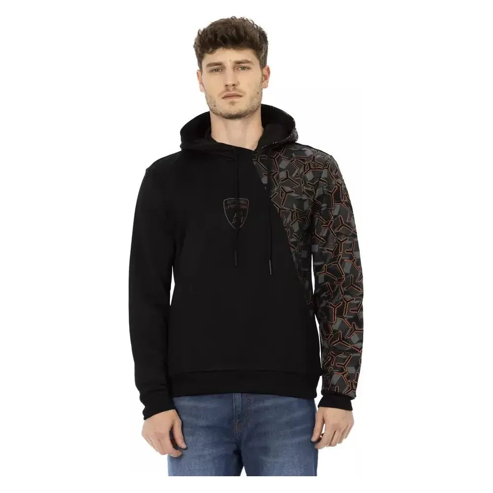 Automobili Lamborghini Black Cotton Sweater