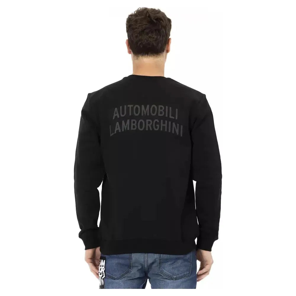 Automobili Lamborghini Black Cotton Sweater