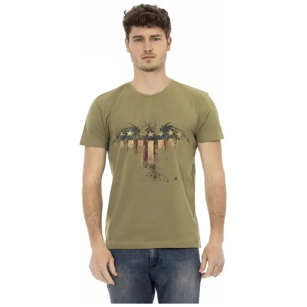 Trussardi Action Green Cotton Men's T-Shirt