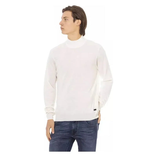 Baldinini Trend White Fabric Men Sweater