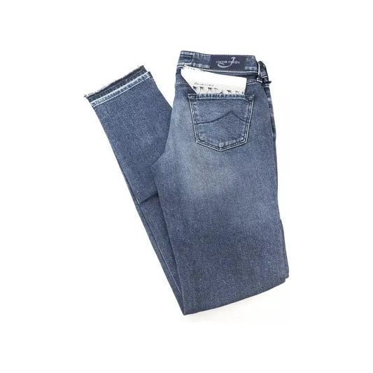 Jacob Cohen Blue Cotton Women's Slim Jeans