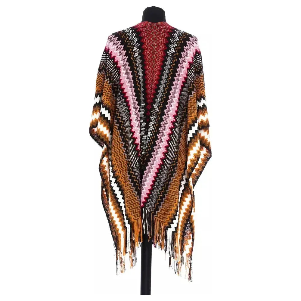 Missoni Multicolor Wool Women Poncho