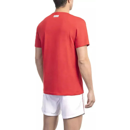 Bikkembergs Red Cotton Men T-Shirt